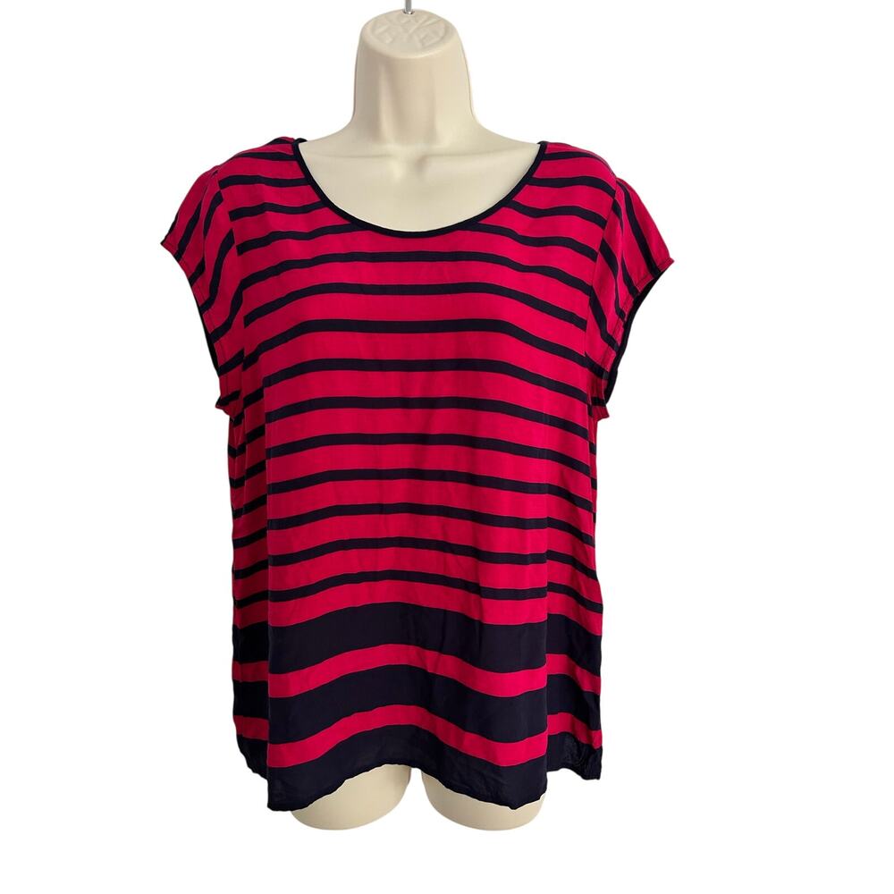 Gap Blouse Nautical Pink and Navy Size Medium
